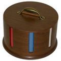 Walnut Carousel w/ 200 Poker Chips